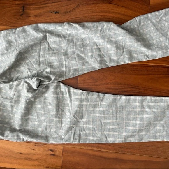 Topman Light Gray Plaid Chinos - Picture 3 of 4